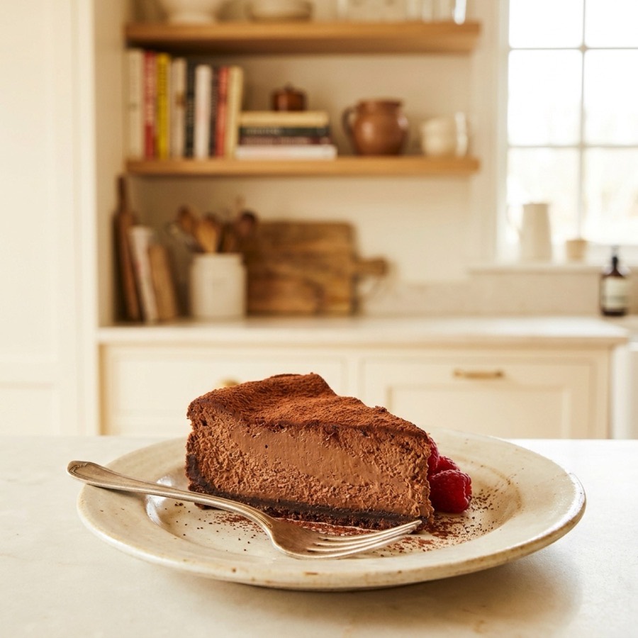 Chocolate protein cheesecake