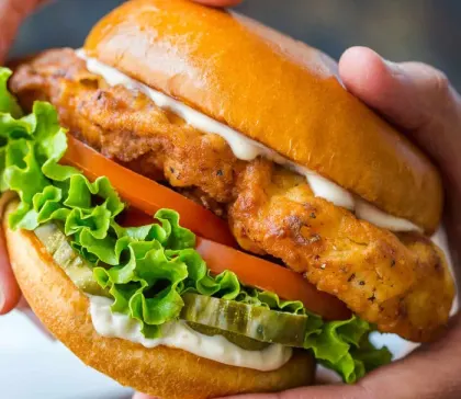 Spicy Crispy Chicken Burger