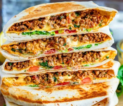 Crunchwrap-Style Burger