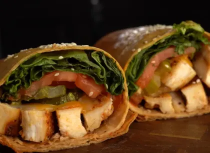 High-Protein Chicken Wrap
