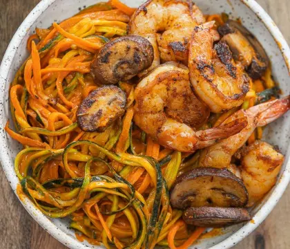 Shrimp & Veggie Noodle Pasta