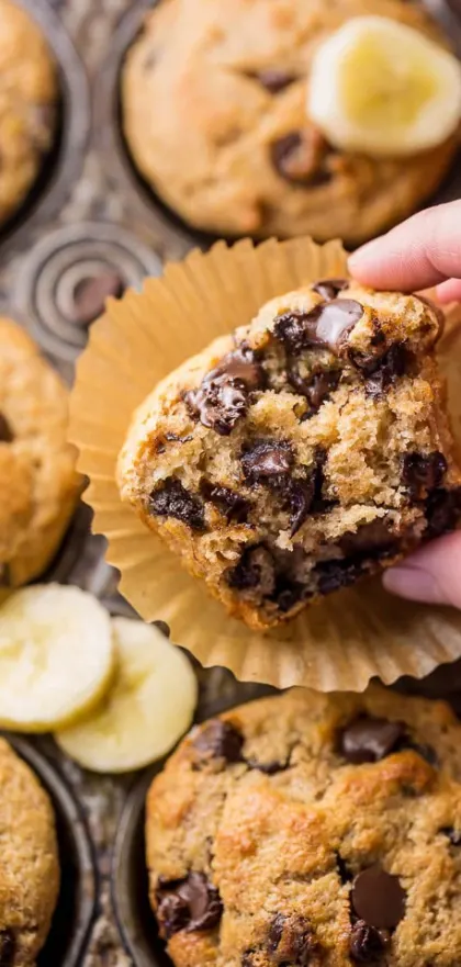 Banana Chocolate Chip Muffins