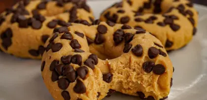 No-Bake Peanut Butter Protein Donuts